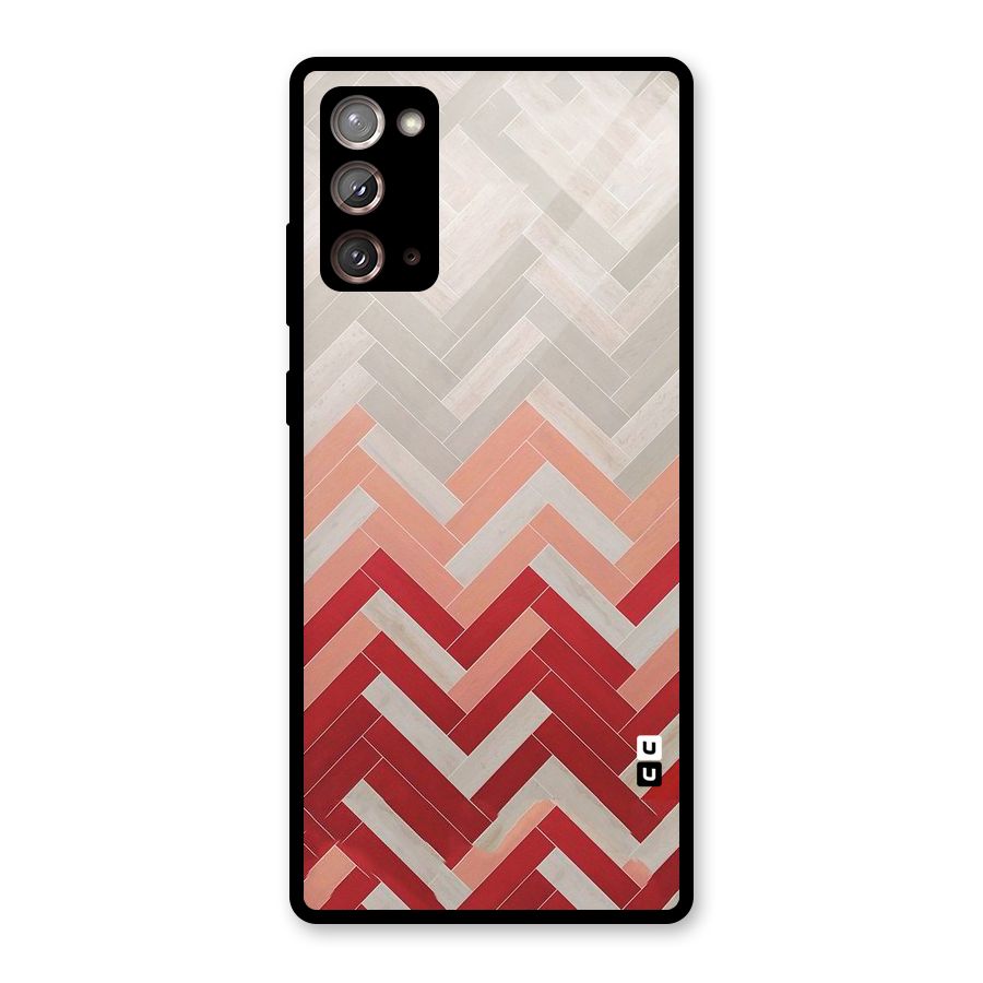 Reds and Greys Glass Back Case for Galaxy Note 20