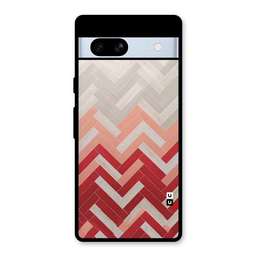 Reds and Greys Glass Back Case for Google Pixel 7a