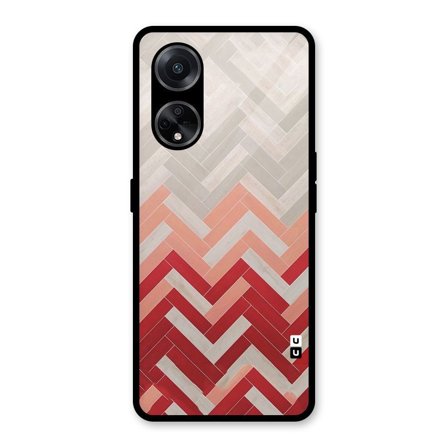 Reds and Greys Glass Back Case for Oppo F23