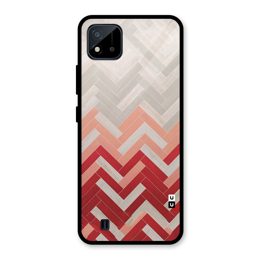 Reds and Greys Glass Back Case for Realme C11 2021