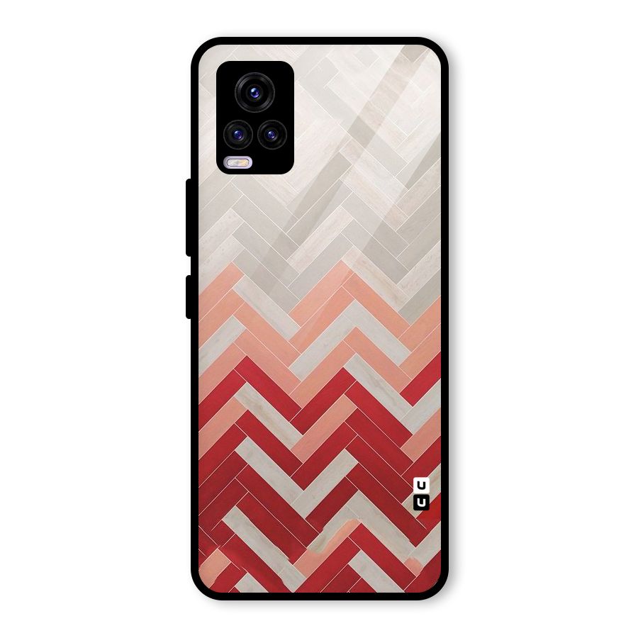 Reds and Greys Glass Back Case for Vivo V20 2021