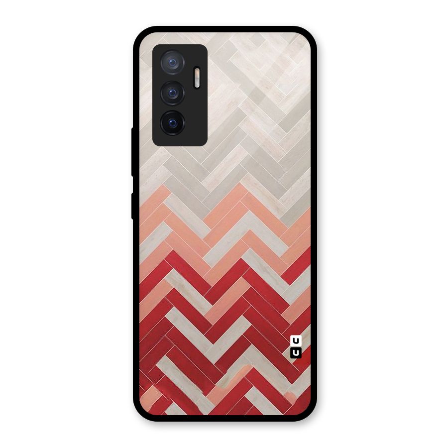 Reds and Greys Glass Back Case for Vivo V23e