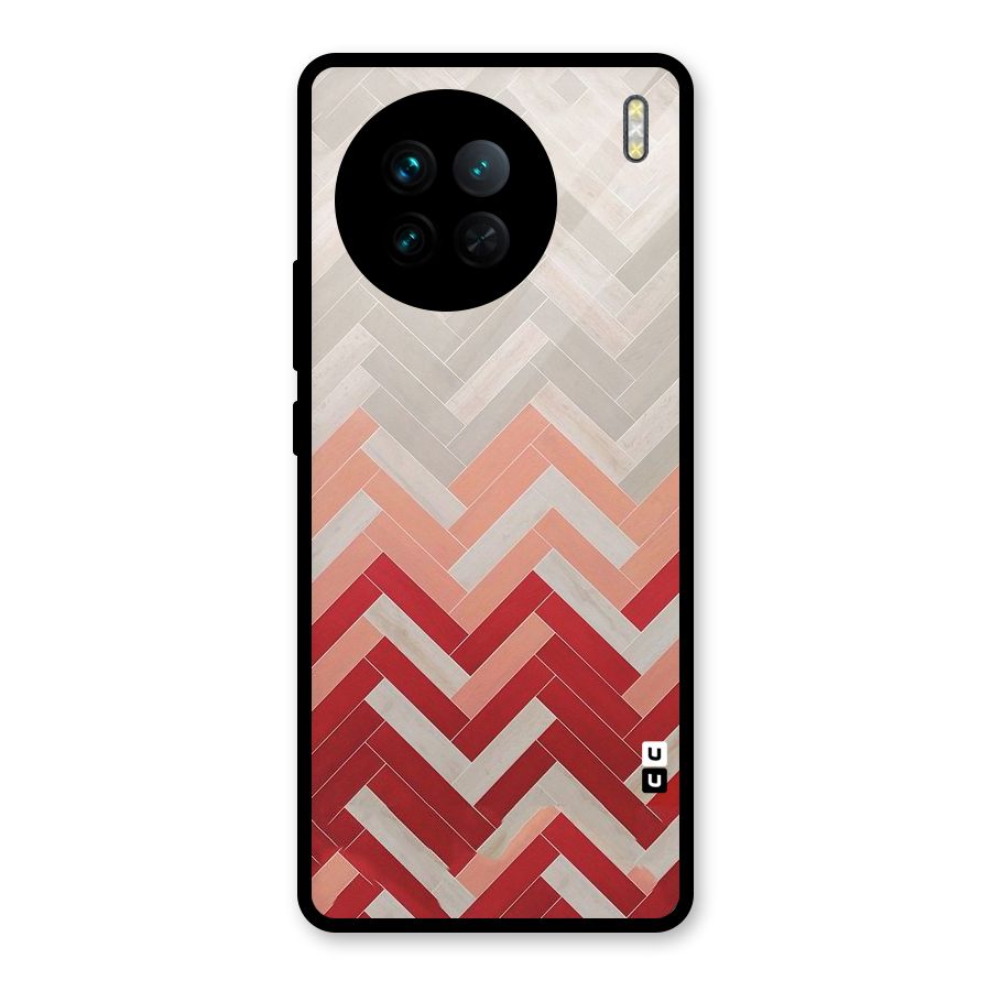 Reds and Greys Glass Back Case for Vivo X90