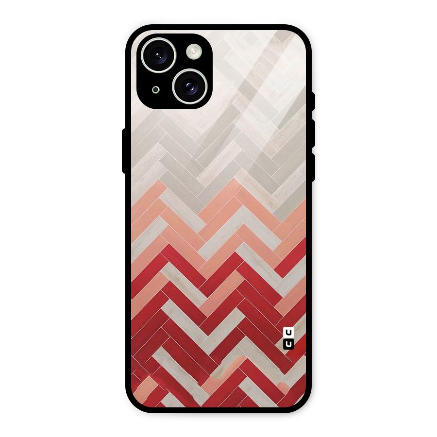 Reds and Greys Glass Back Case for iPhone 15 Plus