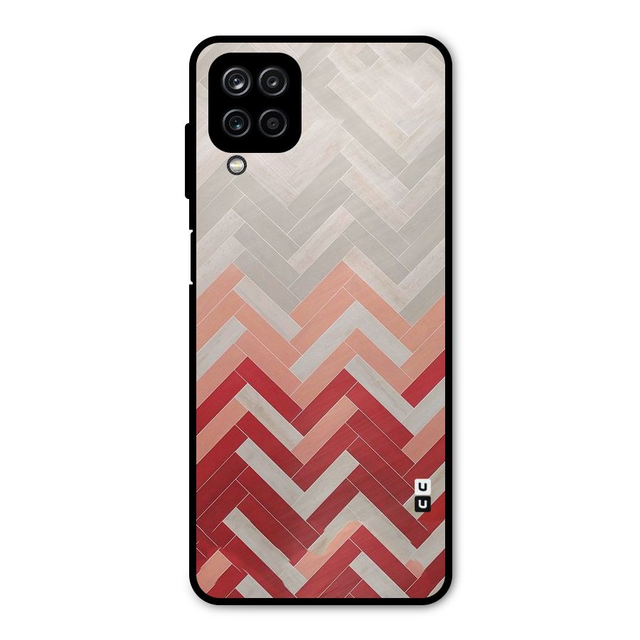 Reds and Greys Metal Back Case for Galaxy A12