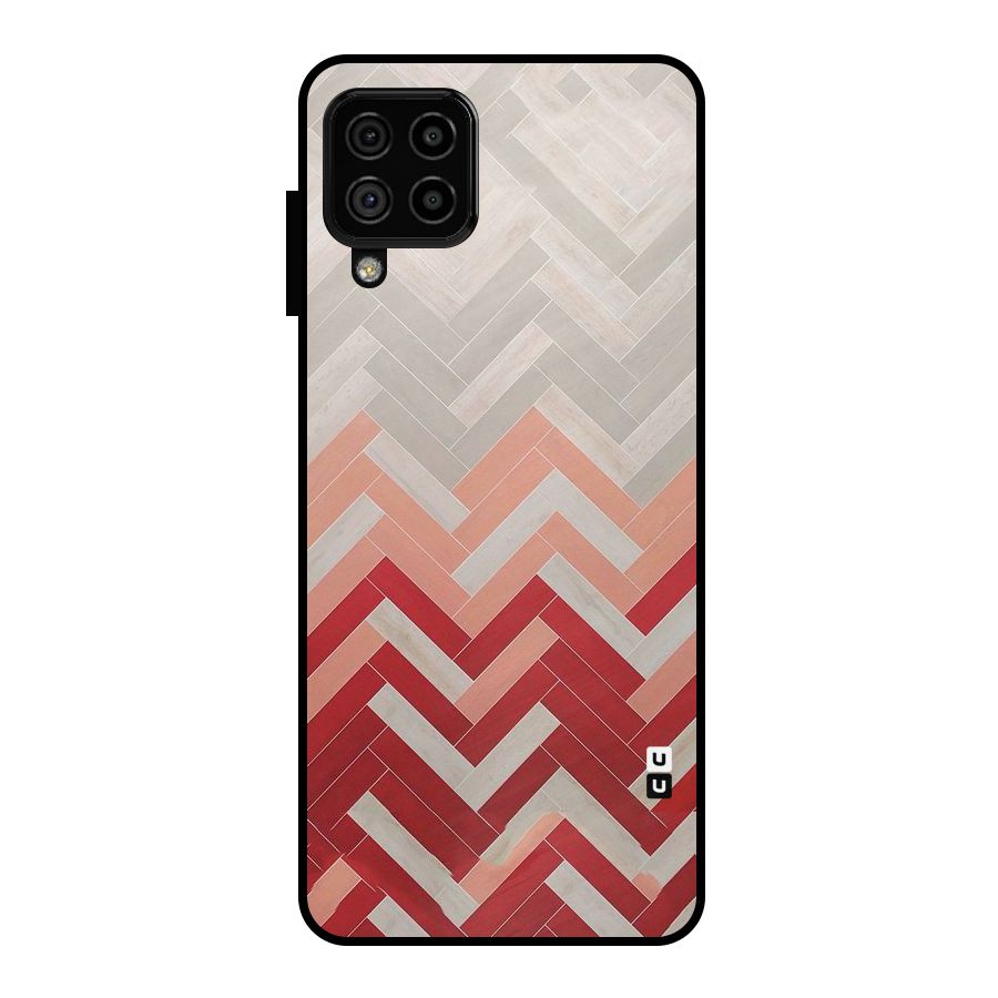 Reds and Greys Metal Back Case for Galaxy A22 4G