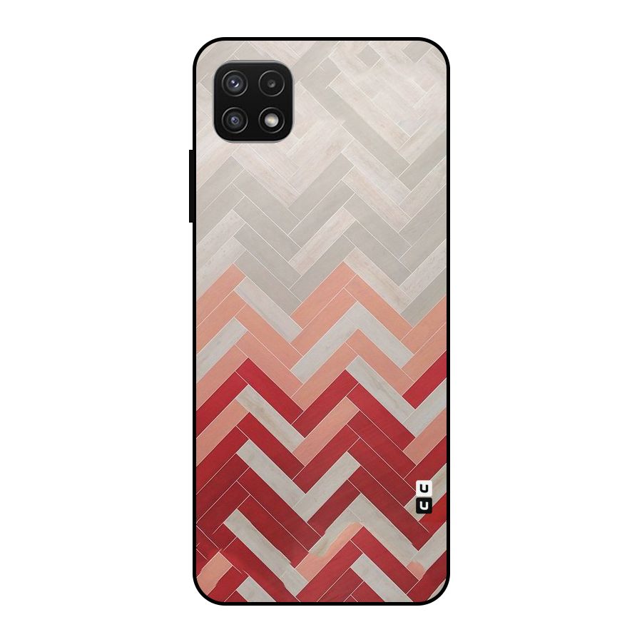Reds and Greys Metal Back Case for Galaxy A22 5G