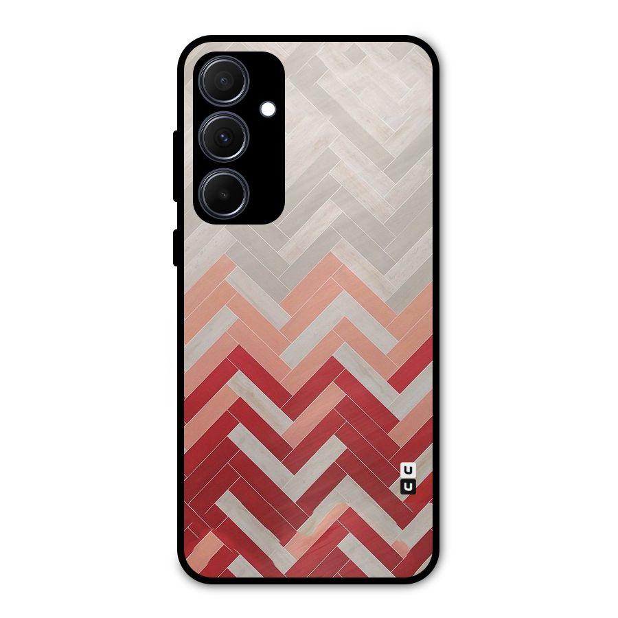 Reds and Greys Metal Back Case for Galaxy A35