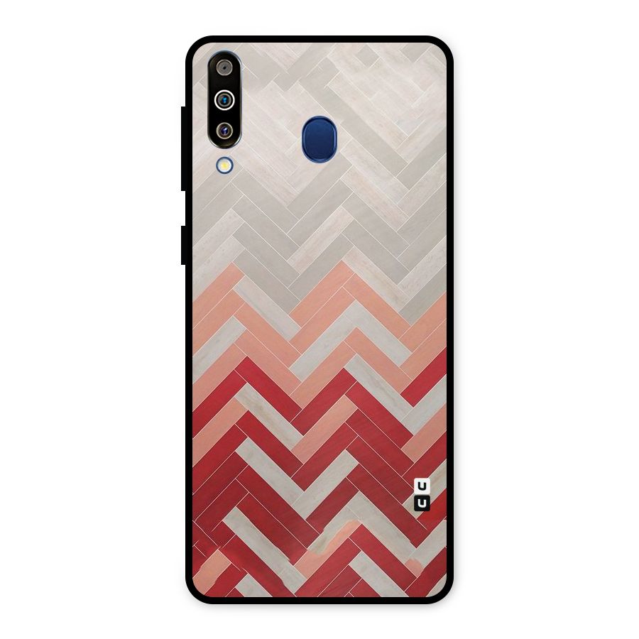 Reds and Greys Metal Back Case for Galaxy M30