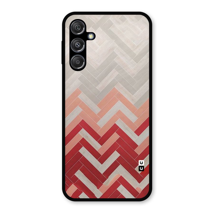 Reds and Greys Metal Back Case for Galaxy M34 5G