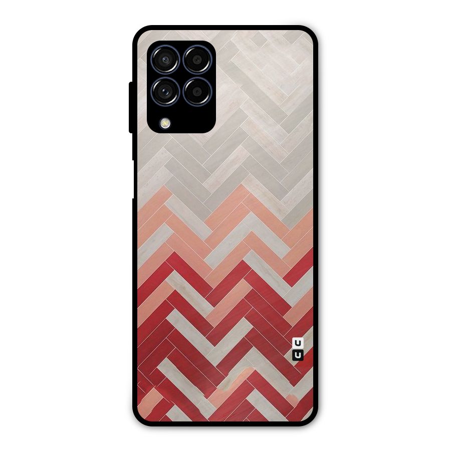 Reds and Greys Metal Back Case for Galaxy M53 5G