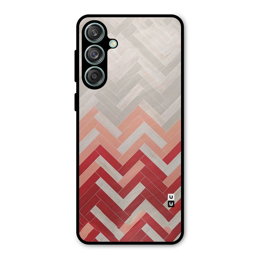 Reds and Greys Metal Back Case for Galaxy M55 5G