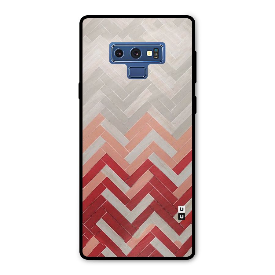 Reds and Greys Metal Back Case for Galaxy Note 9
