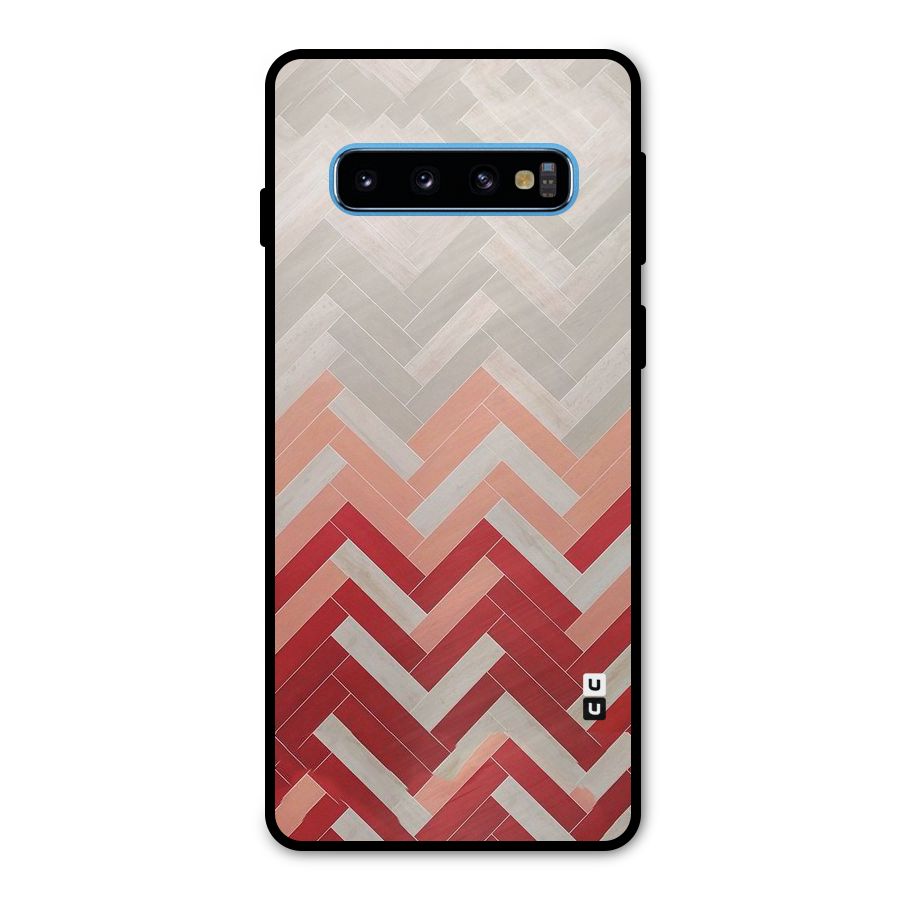 Reds and Greys Metal Back Case for Galaxy S10