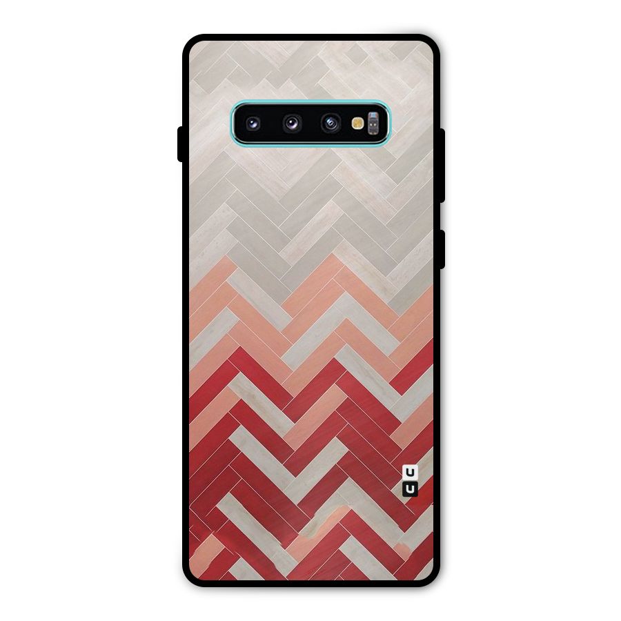 Reds and Greys Metal Back Case for Galaxy S10 Plus