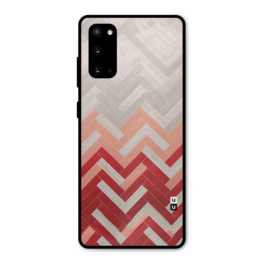 Reds and Greys Metal Back Case for Galaxy S20