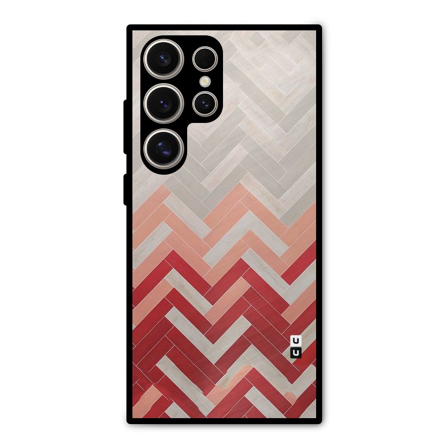 Reds and Greys Metal Back Case for Galaxy S24 Ultra