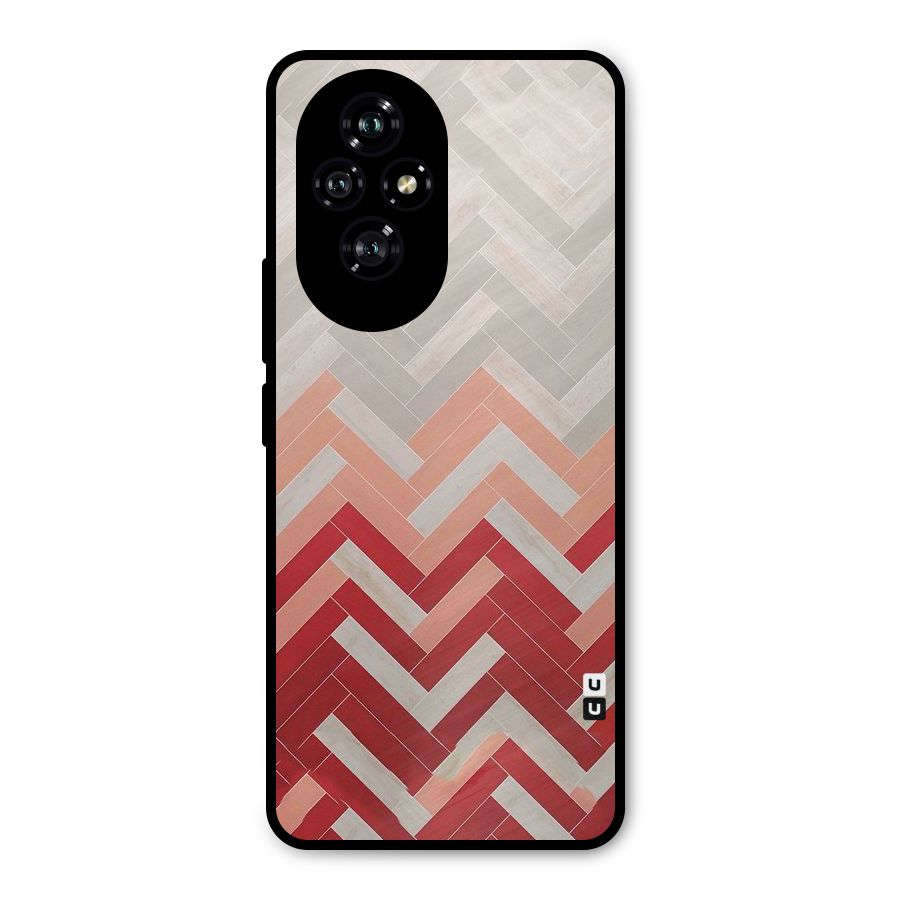 Reds and Greys Metal Back Case for Honor 200