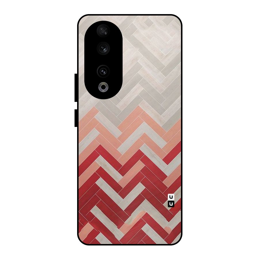 Reds and Greys Metal Back Case for Honor 90