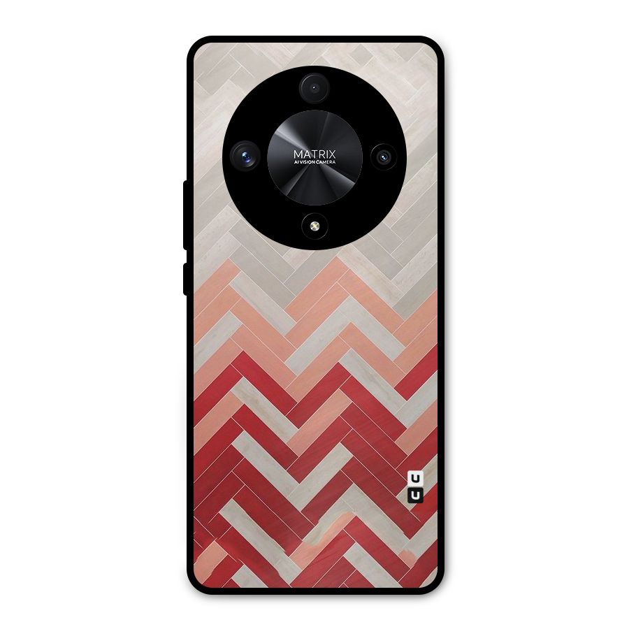 Reds and Greys Metal Back Case for Honor X9b