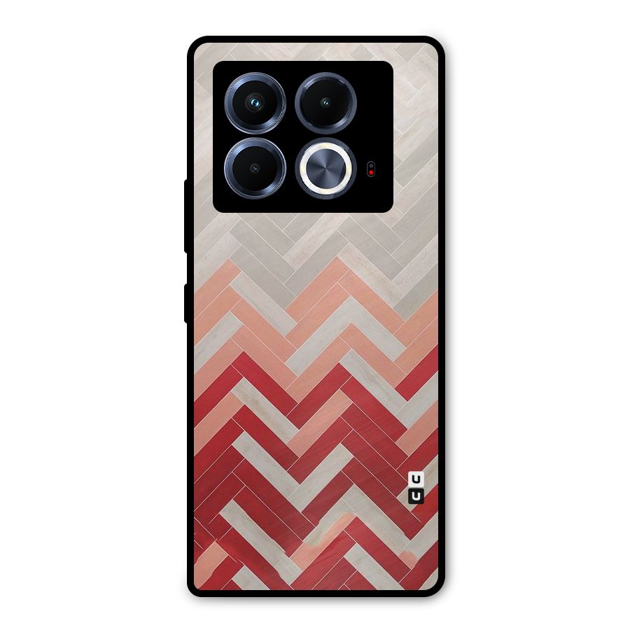 Reds and Greys Metal Back Case for Infinix Note 40 5G