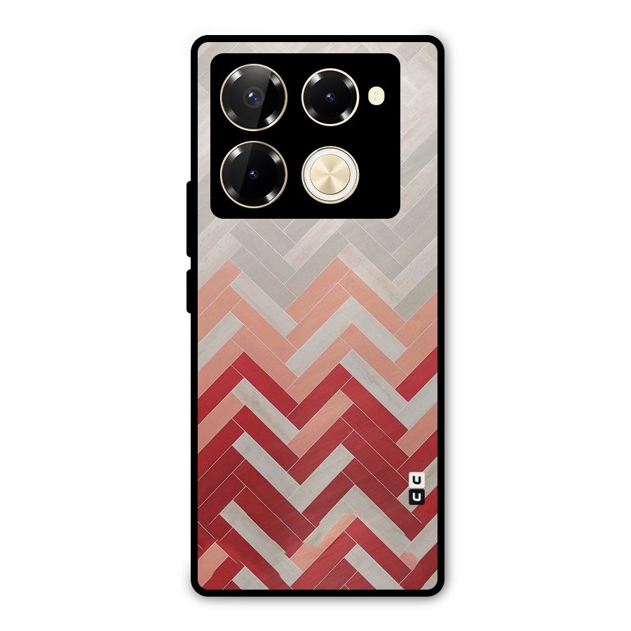 Reds and Greys Metal Back Case for Infinix Note 40 Pro Plus