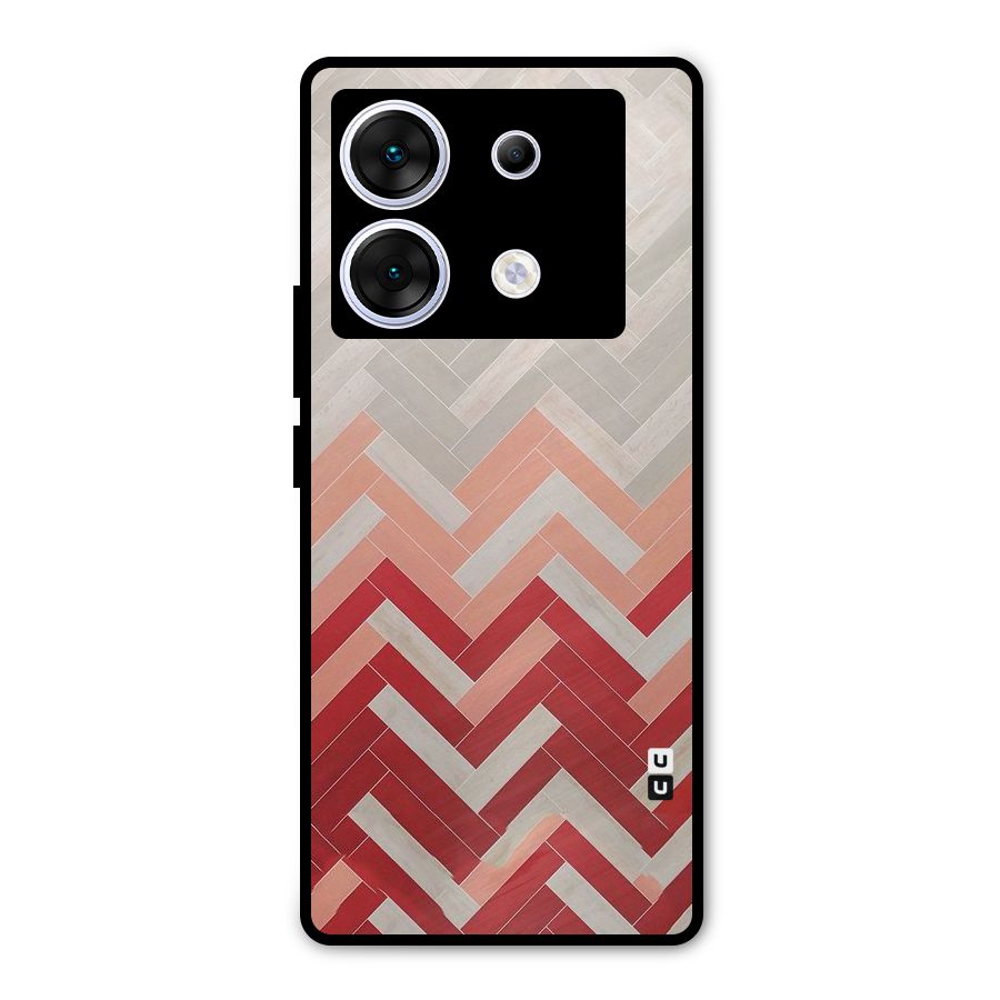 Reds and Greys Metal Back Case for Infinix Zero 30 5G