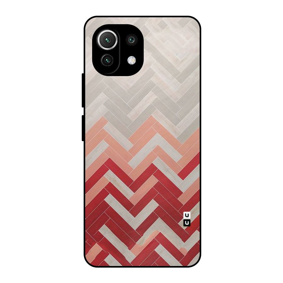 Reds and Greys Metal Back Case for Mi 11 Lite NE 5G