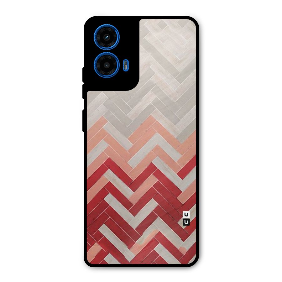 Reds and Greys Metal Back Case for Moto G45