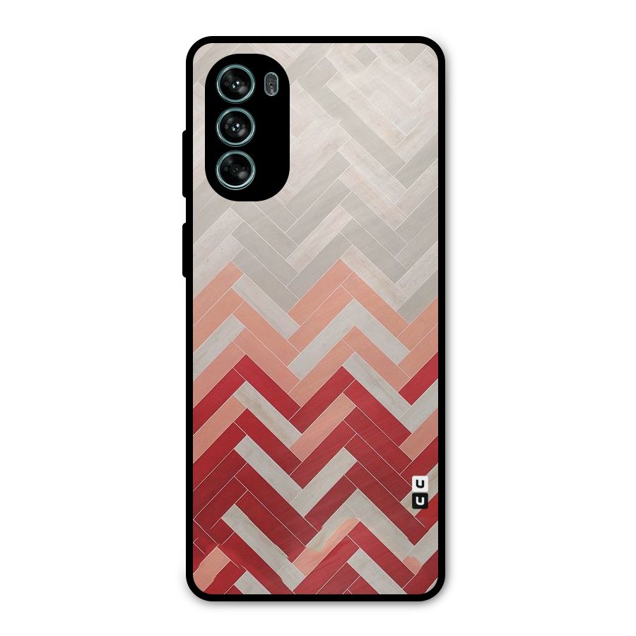 Reds and Greys Metal Back Case for Moto G62