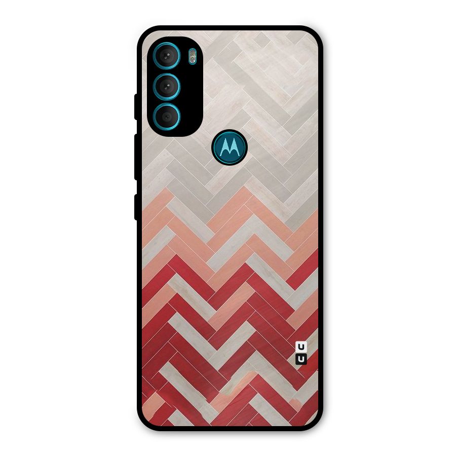 Reds and Greys Metal Back Case for Moto G71 5G
