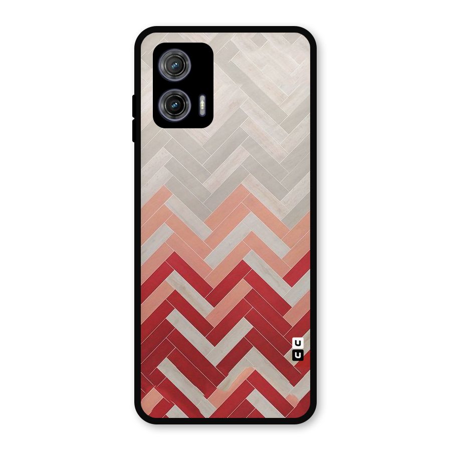 Reds and Greys Metal Back Case for Moto G73