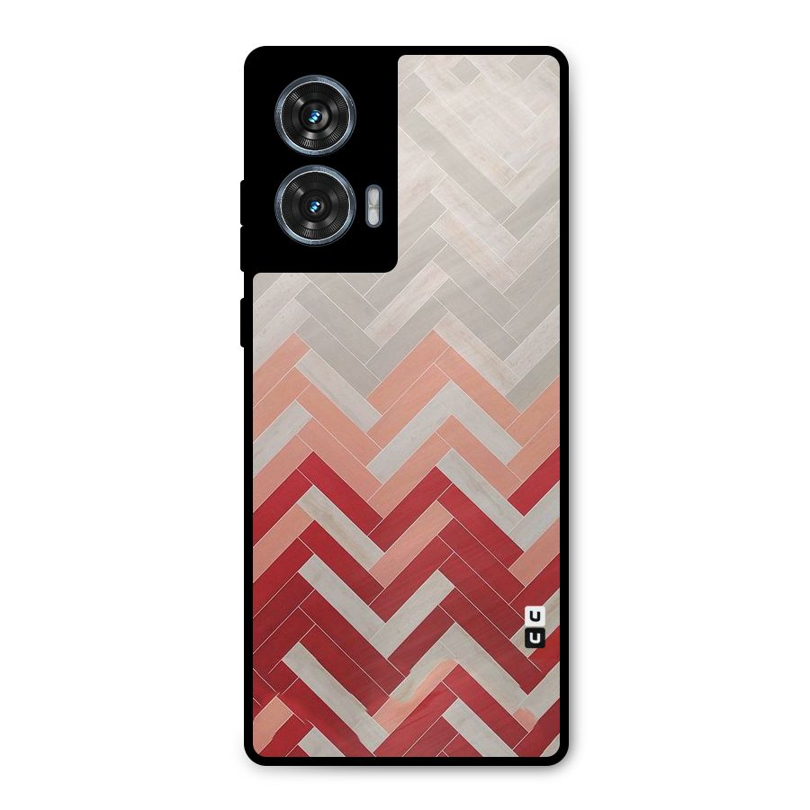 Reds and Greys Metal Back Case for Motorola Edge 50 Fusion