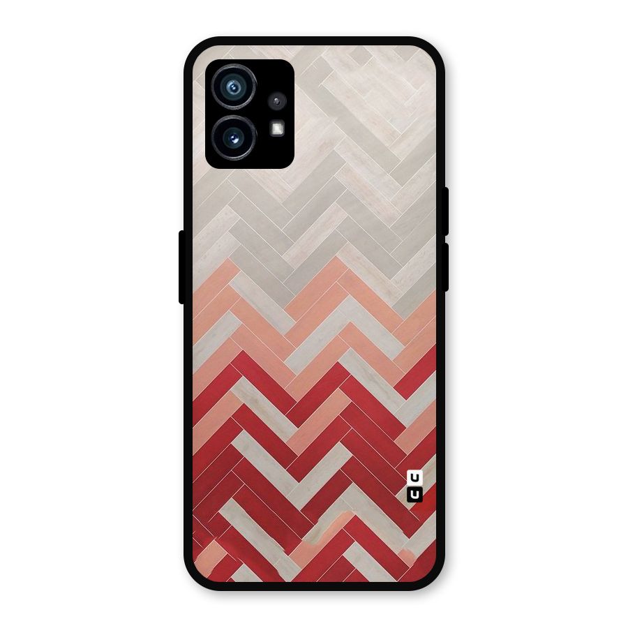 Reds and Greys Metal Back Case for Nothing Phone 1