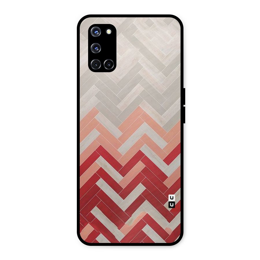 Reds and Greys Metal Back Case for Oppo A52