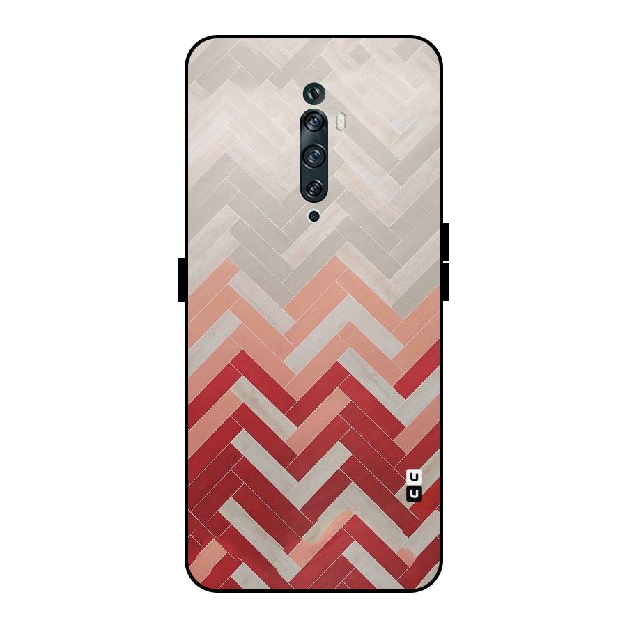 Reds and Greys Metal Back Case for Oppo Reno2 Z