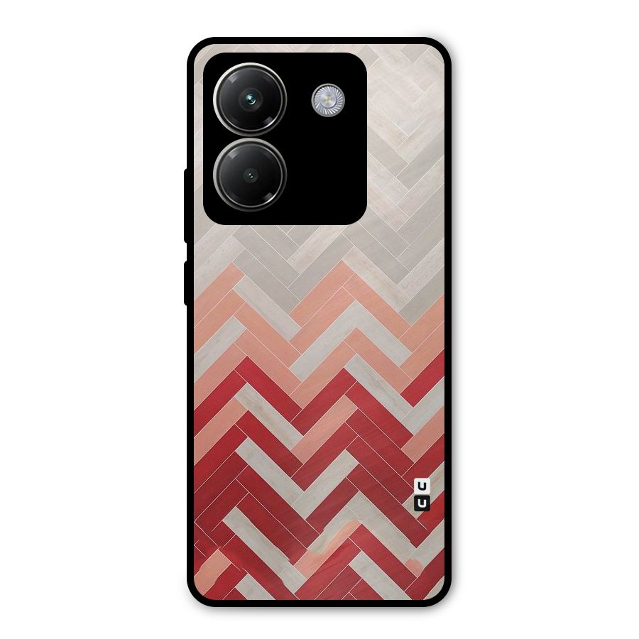 Reds and Greys Metal Back Case for Poco M7 Pro 5G