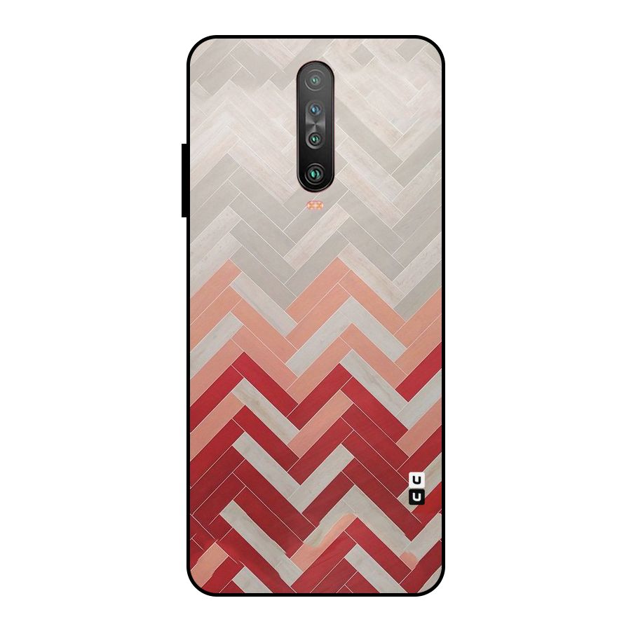 Reds and Greys Metal Back Case for Poco X2
