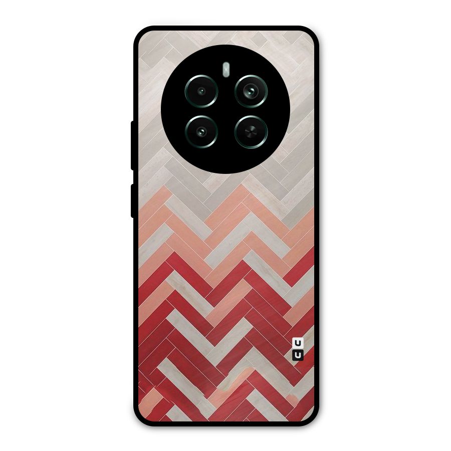 Reds and Greys Metal Back Case for Realme 12 Plus
