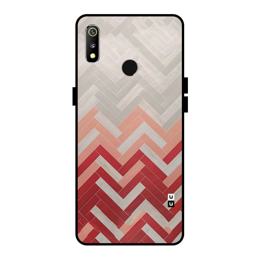 Reds and Greys Metal Back Case for Realme 3
