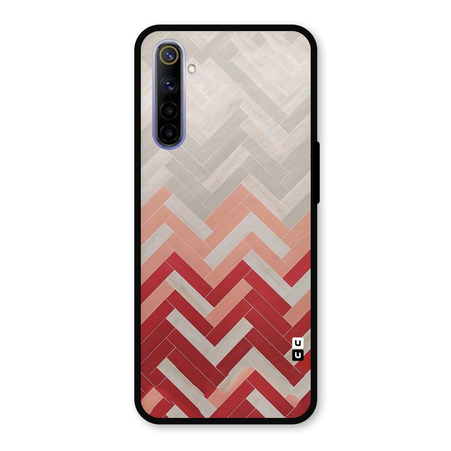 Reds and Greys Metal Back Case for Realme 6