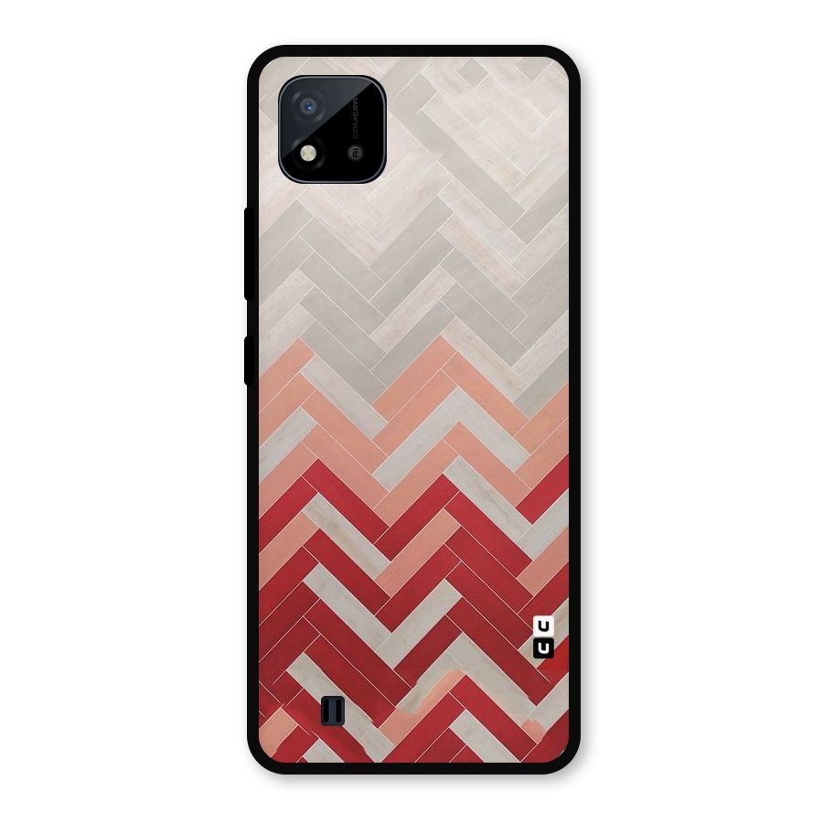 Reds and Greys Metal Back Case for Realme C11 2021