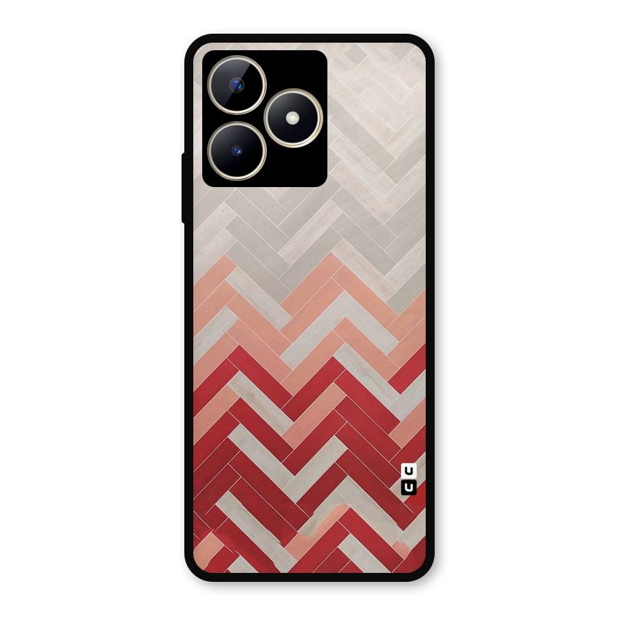 Reds and Greys Metal Back Case for Realme C53