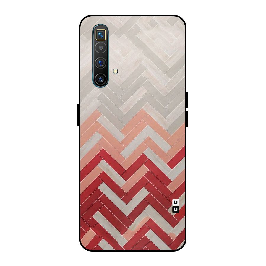 Reds and Greys Metal Back Case for Realme X3 SuperZoom