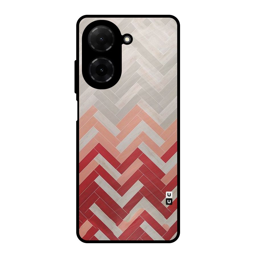 Reds and Greys Metal Back Case for Redmi A5 4G