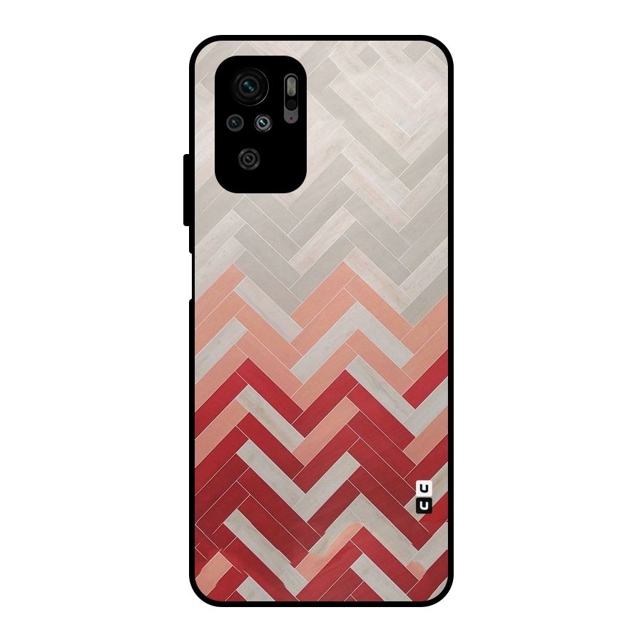 Reds and Greys Metal Back Case for Redmi Note 10S