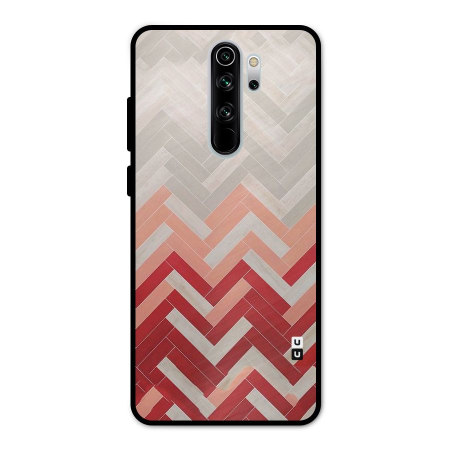 Reds and Greys Metal Back Case for Redmi Note 8 Pro