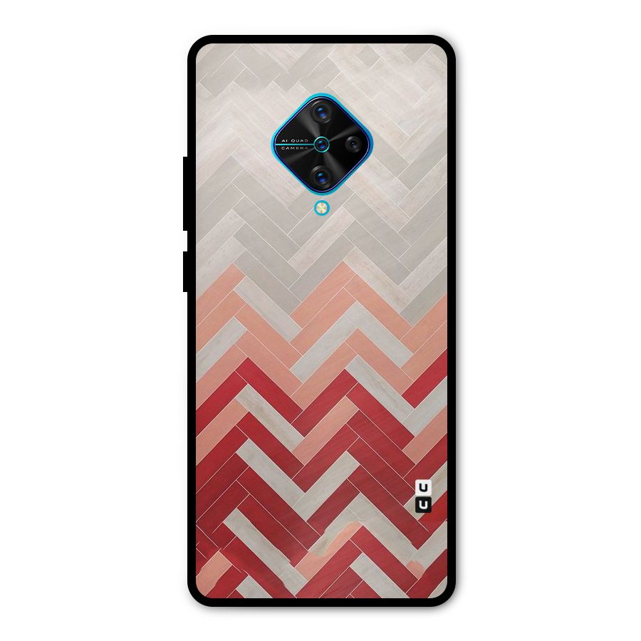 Reds and Greys Metal Back Case for Vivo S1 Pro