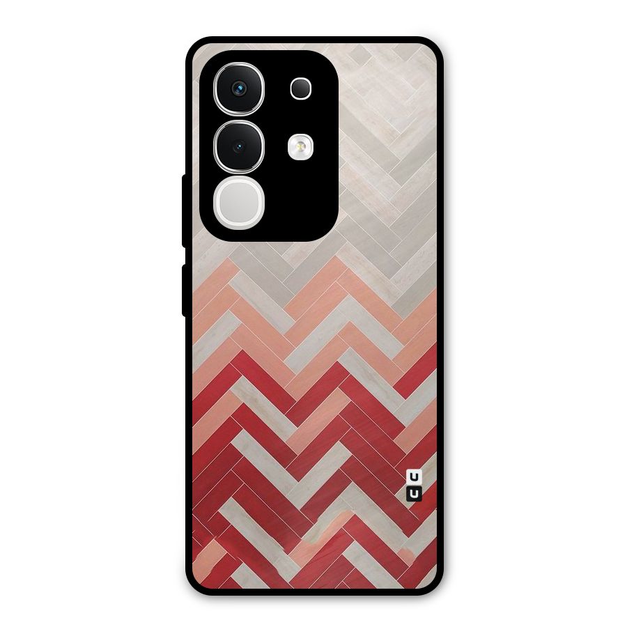 Reds and Greys Metal Back Case for Vivo T4x