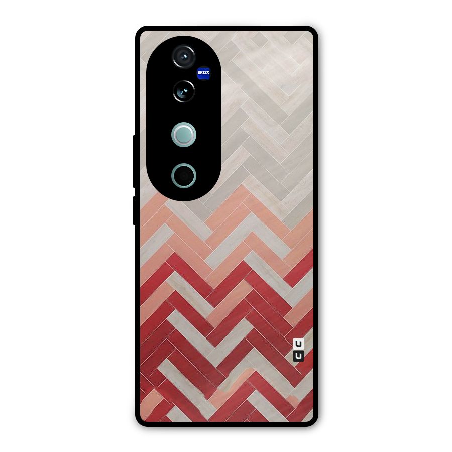 Reds and Greys Metal Back Case for Vivo V40